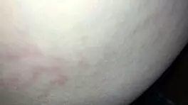 Petite teen gets deep creampie in pov missionary position