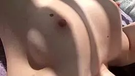 Riding BBC Dildo Outside Until Creamy.