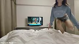 Cutie won't let me watch TV peacefully POV