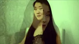 Chinese-Japanese Asian teen girlfriend Katana has passionate sex in the bedroom.