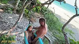 Pretty Latina Petite Girl With Small Tits Gets Public Fingering At The Beach
