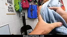 Teen shoplifter caught and punished with sex