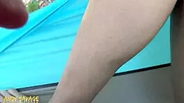 Pretty Latina Petite Girl With Small Tits Gets Public Fingering At The Beach