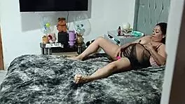 Hidden Cam Catches Neighbor Sucking Big Cock