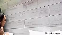 jade nile gets pussy licking and banging, moaning in group hardcore.