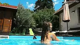 Beautiful big breasted beauty angelica heart enjoys outdoor fun