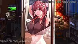 Does the teen loser fuck his hot blonde friend and cum inside her shaved pussy?