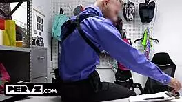 crystals massive tits convince calvin to overlook theft with steamy desk fuck 😈