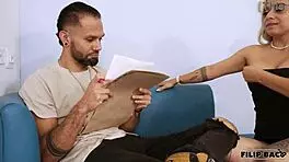 The investor asks, 'Want to fuck the secretary while the cuck boss doesn't see?'