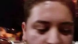 Intense Latina Babe Flashes Tits Outdoors On Soccer Field Almost Caught