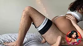 Indian College Babe Rides Roommate's Huge Load