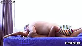 Putalocura - chilena camila bow disfrazada de cerdita cabalga y traga lefa de torbe