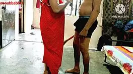 Indian desi malkin fucked by naukar doggy style