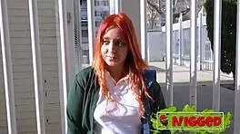 Young redhead natalyy hot is eager to try black dude's rough sex!