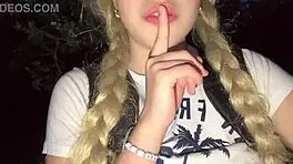 I got lost in the jungle and groped my juicy pink pussy and big natural tits 😍🌿