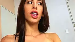 tiny latina neighbor's close-up outdoor moment