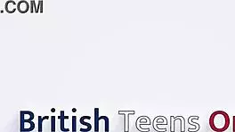 Teen student works a plug in her behind