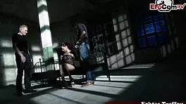 Deutscher anal dreier mmf mit dünner brünetter schlampe