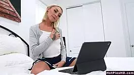 stepsister and i explored our curiosity with hot fucking, creampie included