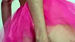 The sex fairy teases with striptease and spanking