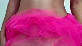 The sex fairy teases with striptease and spanking