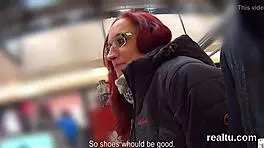 Flawless czech cutie teased in hypermarket and nailed in pov