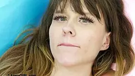 stunning blonde model shows her sexy body in photoshoot