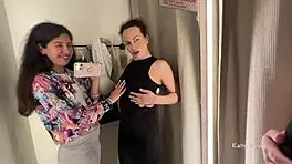 Two Horny Bitches in Public Locker Room.