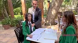 Teen students in freeusing fantasy