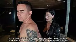 Horny Latina Tattoo Artist Tastes, Deepthroats, And Rides Her Client's Huge Cock Part 1!