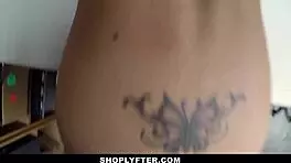 Tiny latina teen shoplifter fucked