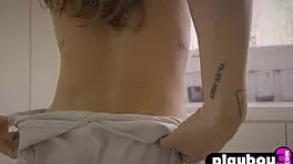 hot blonde girl nicole aniston exposed stunning body and put big ass in the first plan