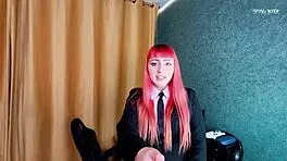 Femdom role play makima seduced you to creampie her tight pussy