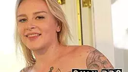 tight tattooed blonde sammy takes huge black cock deep