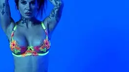 Petite busty milf joanna angel specifically slips out of her colorful neon lingerie