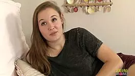 Super Strong Orgasm In Lesbian Ladies' Mutual Wank Off Session