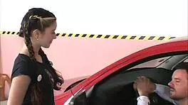 yvonne slips his prick deep into her teen pussy