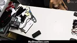 Young Burglar Girl Endures Intense Cavity Search Before Getting Fucked by Security Guards