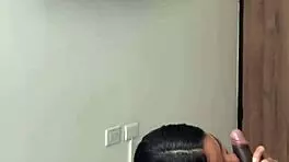 Cute Brunette Enters Room For Sloppy Blowjob And Creampie With Amateur Couple