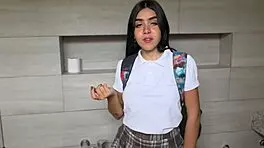 Professor And Student Enter School Bathroom For Intense Fucking