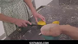 Black Sperm Glues Petite Pussy And Cock