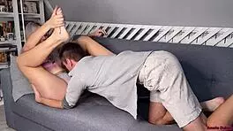 In This Real Amateur Couple Scene, He Really Cums Inside Her Pussy