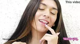 teen girl flaunts perfect tits