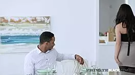 Private Black - Bbc Lover Cassie Fire Gets Milk After Taking Dark Meat