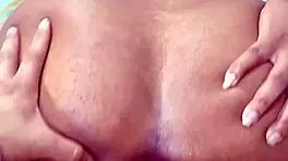 enjoy the view of this big-assed girl opening her ass while taking a cock in her anus