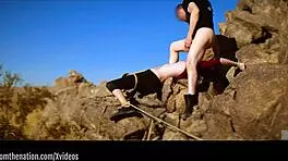 petite submissive drinks piss, gets caned and facesat!