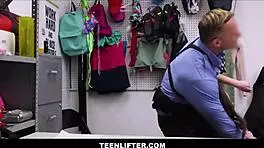 Tiny teen caught shoplifting, agrees to deal with officer