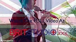 hot british alt college student plays with her pussy until she cums