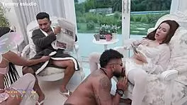 Naughty Housewife Endures Intense Double Penetration