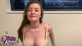 Gorgeous British Teen Sucks Cock And Plays With Cum 😍